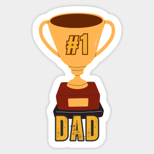 #1 Dad Sticker